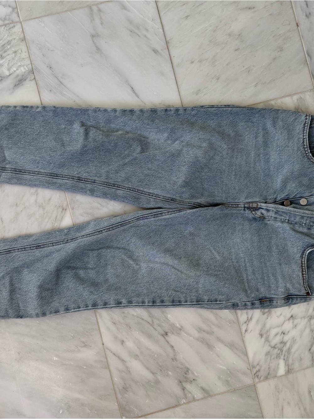 Pac Sun Ultra High Rise Slim Light Blue Denim Jeans size 27